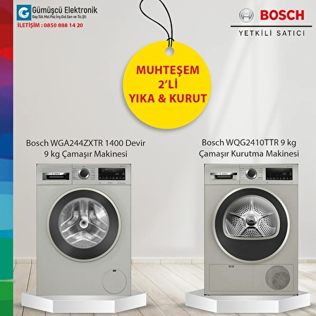 Bosch 2'li Set WGA244ZXTR-WQG2410TTR