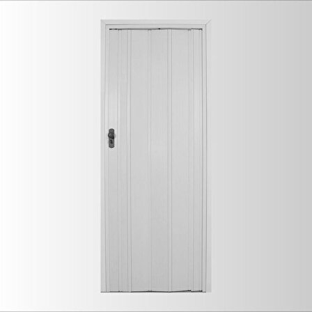 Penguen Akordeon Kapı Beyaz 3 Sıra Camlı En 0 - 72 cm Arası