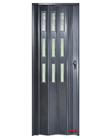 Penguen Akordeon Kapı Füme 3 Sıra Camlı En 0 - 72 cm Arası