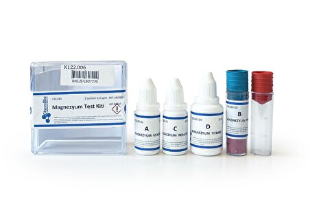 ChemBio Magnezyum Test Kiti 70 Test Titrimetrik 2.4 ppm/damla