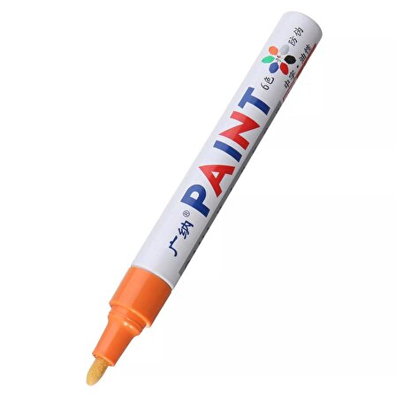 Lastik Yazı Kalemi Turuncu Lastikteki Yazıları Renklendirme Kalemi