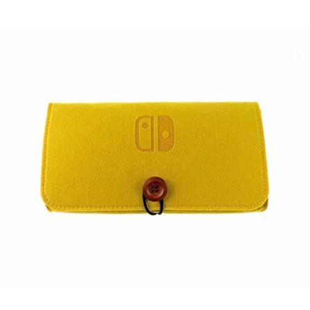 Nintendo Switch Taşıma Çantası Oyun Bölmeli Özel Tasarım Switch Lite Kılıf Switch Çanta Sarı