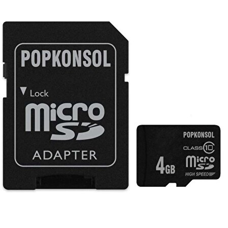 Mikro SD Kart 4GB Hafıza Kartı Class 10 High Speed Micro SD