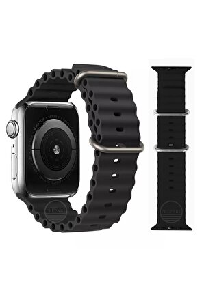 Apple Watch Uyumlu 6 7 8 Se Nike 42 44 45 46 Mm A Kalite Ocean Kordon Kayış Silikon Bileklik