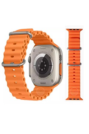Apple Watch Uyumlu 6 7 8 Se Nike 42 44 45 46 Mm A Kalite Ocean Kordon Kayış Silikon Bileklik