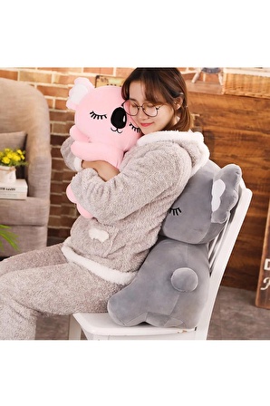 Koala Uykucu Polar Dolum Oyuncak 50cm Orta Boy Bebek Uyku ve Oyun  Arkadaşı Pembe Renk