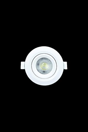 Helios Opto 5W Plastik Beyaz Kasa Yuvarlak Spot 6500K Beyaz HS 1209