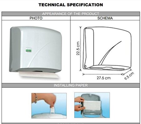 Vialli K1m Z Katlı Kağıt Havlu Dispenseri Metalik-kapasite 200 Kağıt