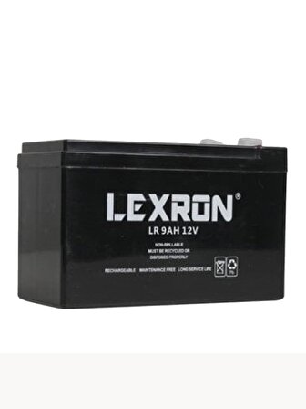Lexron 9ah 12V Kuru Tip Akü