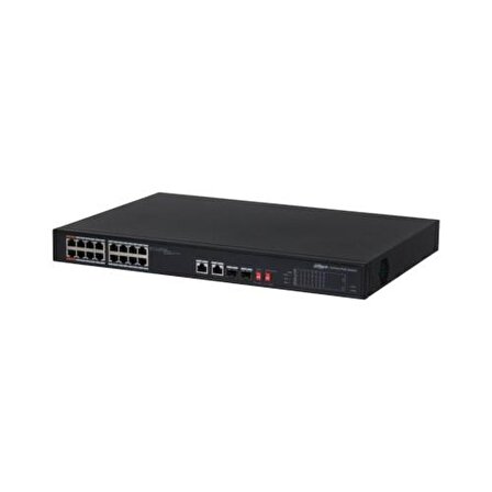 Dahua PFS3218-16ET-135 16 Port PoE  + + 2GE SFP Kombo 8K  PoE Switch