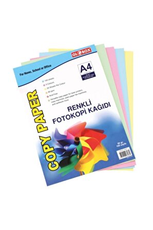 A4 Renkli Fotokopi Kağıdı Karışık 100 Lü