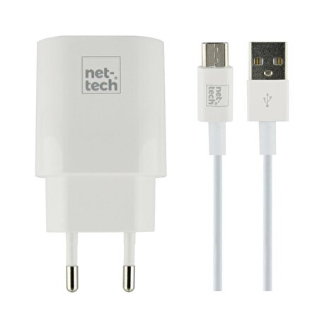 Nettech NT-HCH01 Micro USB Hızlı Şarj Aleti Beyaz