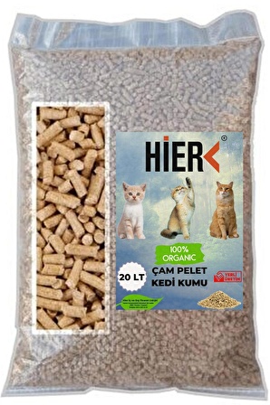 Kedi Kumu %100 Organik Çam Pelet 20 lt