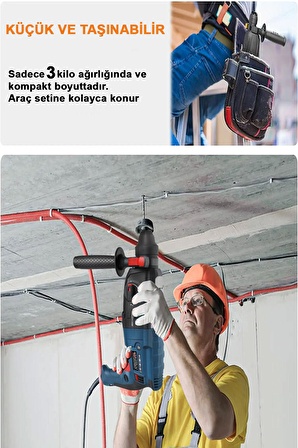 Alman 3500 Watt Kırıcı Delici Metal Dişli Şanzuman Hilti Darbeli Matkap 2 yıl Garantili 