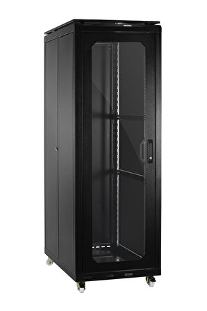 Ulusal 36u 600x1000 Server Dikili Tip Kabinet Tekerlek Takımı Dahil