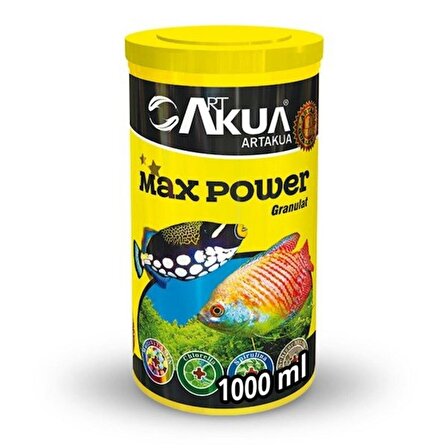 Artakua Max Power Granül Balık Yemi 1000 ML - 400 GR