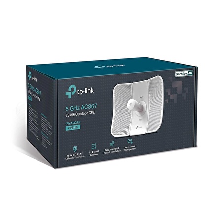 TP-Link CPE710 5GHz 867MBPS 2X2 MIMO 23DBI Dış Ortam Access Point