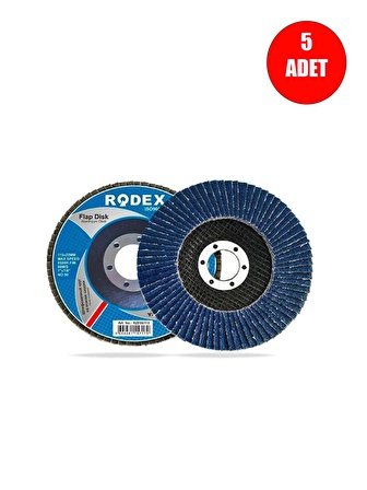 5 ADET RZB0815 Zirkonyum Oksit Flap Disk (Aşındırıcı) 115mm