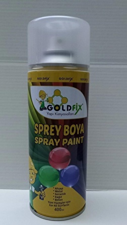 Goldfix Sprey Boya Metalik Gri 400 ml