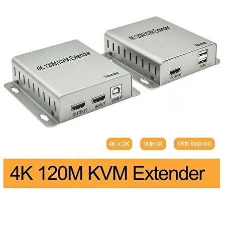 Sensei 4K-120M CAT5E/CAT6 2XUSB+IR 120 Metre 4K HDMI KVM Extender