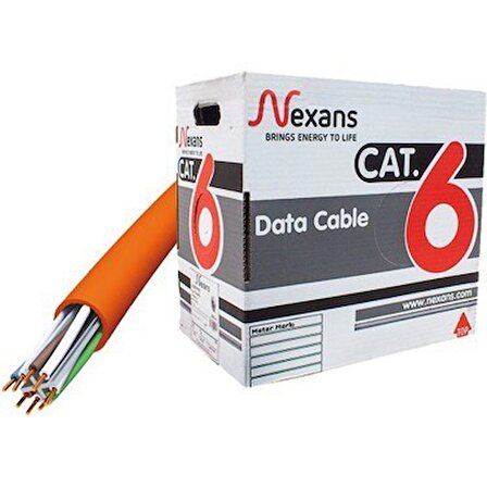 60 metre Nexans Cat 6 Utp 23AWG Halogen Free Kablo