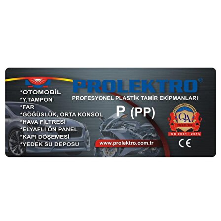 Prolektro Kaynak Çubuk (P) PP (Poli̇propi̇len) Geniş Beyaz 11 mm (Paket Içi̇ 14 Adet) Plastik Kaynak Elektrot