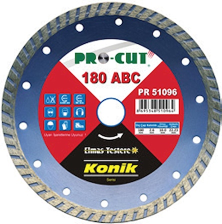 Procut PR51096 180mm ABC Tipi Konik Kesim Bıçağı