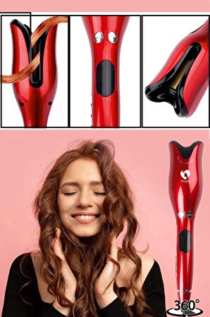 Red Rose Yeni Nesil Otomatik Saç Kıvırma Maşası - Lale Maşa
