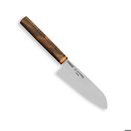Pirge 12105 Titan East Santoku Şef Bıçağı 16 cm - Ceviz Sap