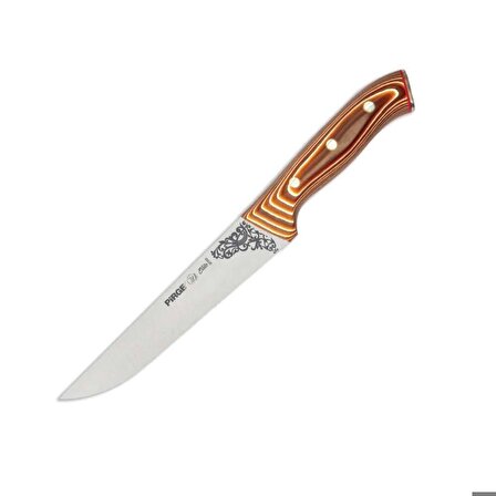Pirge 32103 Elite Kurban, Kasap Bıçağı 19 cm - Kahverengi Perçinli Kompozit Sap