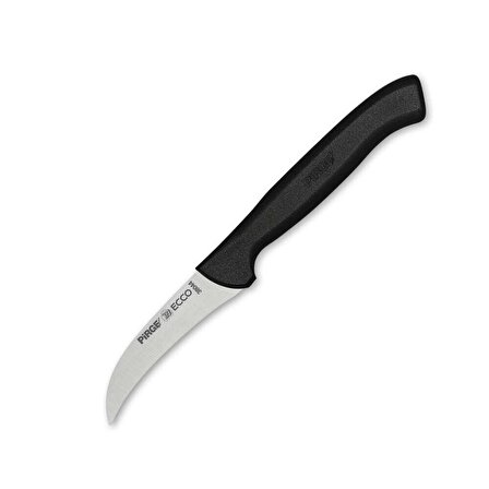 Pirge 38044 Ecco Kıvrık Eğri Sebze Dekor Bıçağı 7,5 cm - Siyah