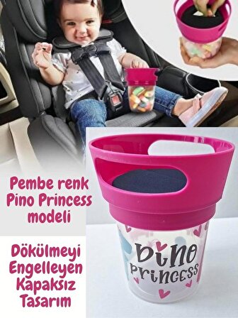 PRINCESS Model - Dökülmeyi Önleyen Atıştırma Bardağı - Çocuk Beslenme Mama Kabı DESENLİ JOY CUP