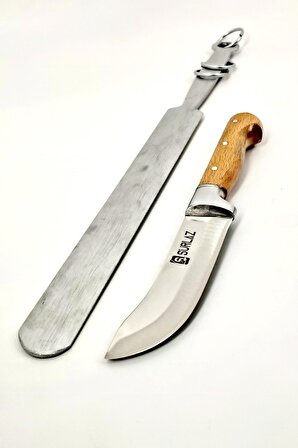 SürLaz Et Bıçağı - Masat Seti 2'li Kahverengi 