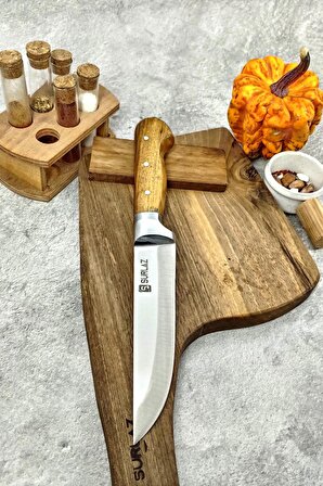 İsme Özel Kurban Bıçağı Kasap Bıçak Et, Ahşap Sap,  32 cm.