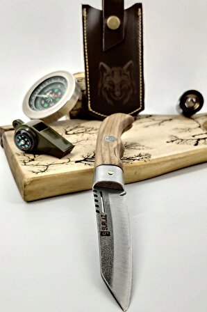 Outdoor Çakı Kamp Bıçağı Paslanmaz Çelik + Kılıf