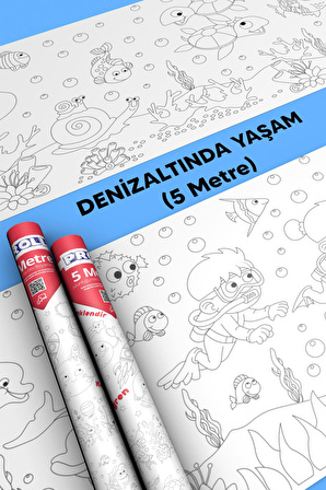 Proll Denizaltında Yaşam - Proll Dev Boyama Kağıdı