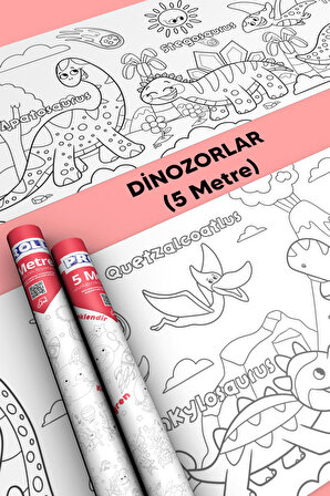 Proll Dinozorlar - Proll Dev Boyama Kağıdı