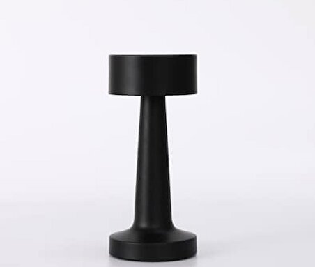 Masa Lambası 1800mah Pil Dokunmatik Şarj Edilebilen Kablosuz 9x21 cm Siyah Renk