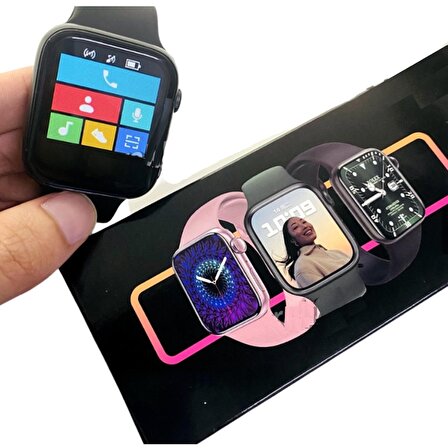 Orijinal Serisi 7 SW18 Pro Max Smart Watch Siyah Renk 1,75 İnç Geniş Ekran Akıllı Saat