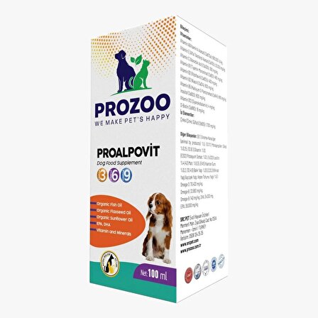 Proalpovit Köpek Maması Takviyesi 100 ml