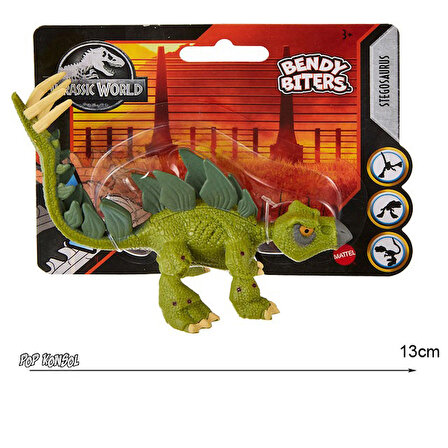 Jurassic World Dinozor Figür Stegosaurus Bendy Biters Mattel Lisanslı Orjinal Oyuncak