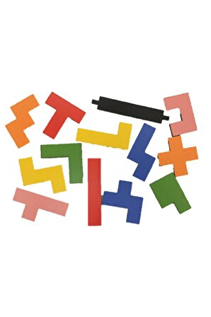 Eğitici Ahşap Blok Tetris Zeka Oyunu