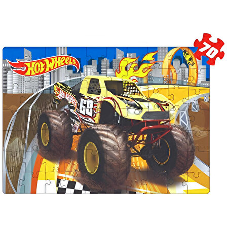 Diytoy 2 in 1 Puzzle Hot Wheels 124 Parça
