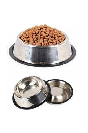 Lüx Paslanmaz Çelik Kedi - Köpek Mama Ve Su Kabı 500 ml