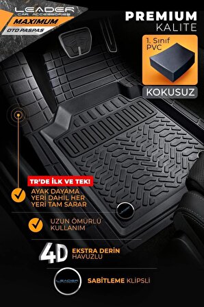 Skoda Kamiq Uyumlu 4D Havuzlu Paspas Premium Model Gri