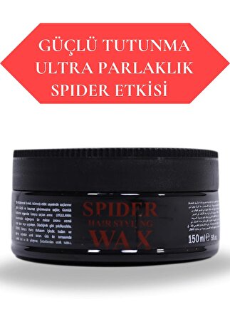 Profesyonel Spider Saç Şekillendirici Wax Güçlü Tutuş Ultra Parlaklık - 150 Ml