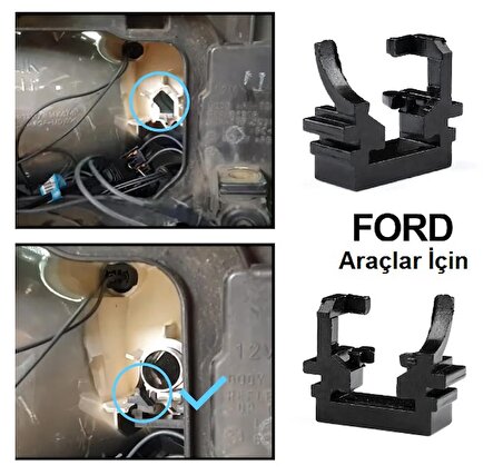 Ford Focus 2,5 Araçlar için Uzun Far Tutucu Led Ampul Sabitleme Aparatı