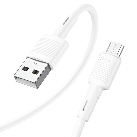 Hoco Type-C USB Hızlı Şarj Data Kablosu Premium Kalite Beyaz