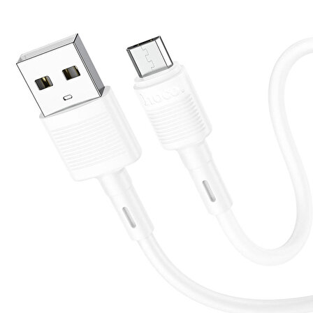 Hoco Type-C USB Hızlı Şarj Data Kablosu Premium Kalite Beyaz