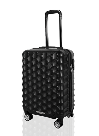 Polo&Sky Petek Model Siyah Renk Kabin Boy Valiz Bavul 